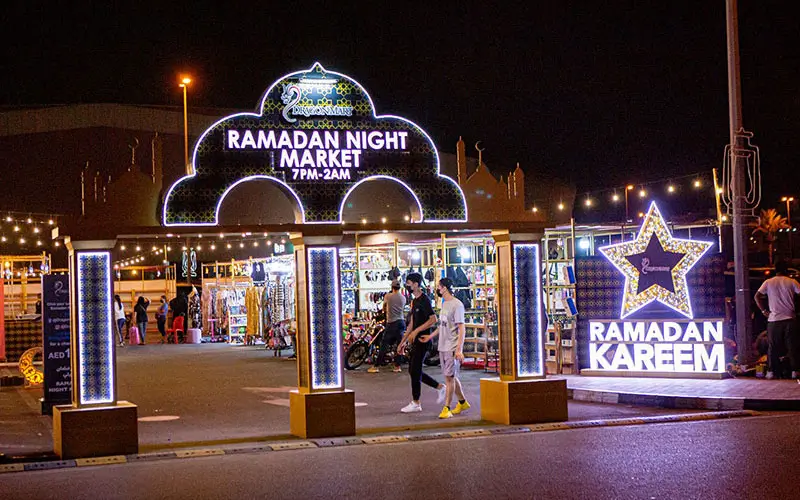 بازار شبانه دبی در رمضان