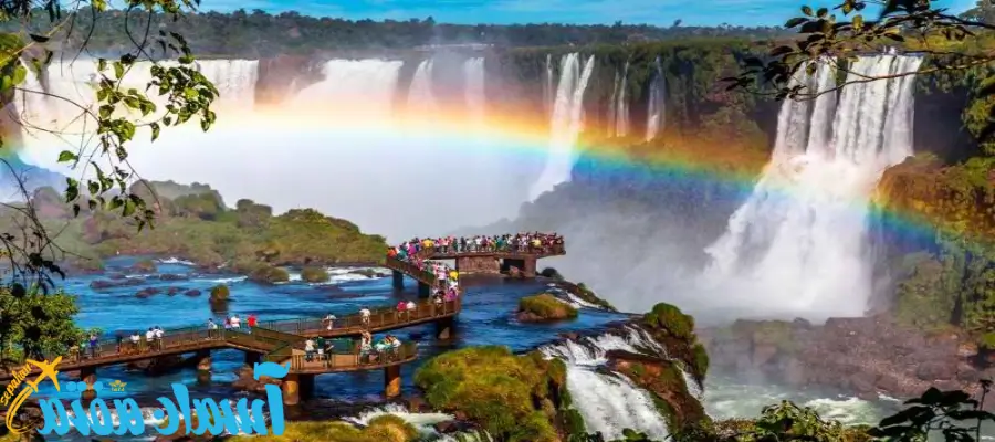 آبشاری در مرز آرژانتین و برزیل